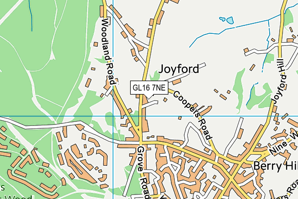 GL16 7NE map - OS VectorMap District (Ordnance Survey)