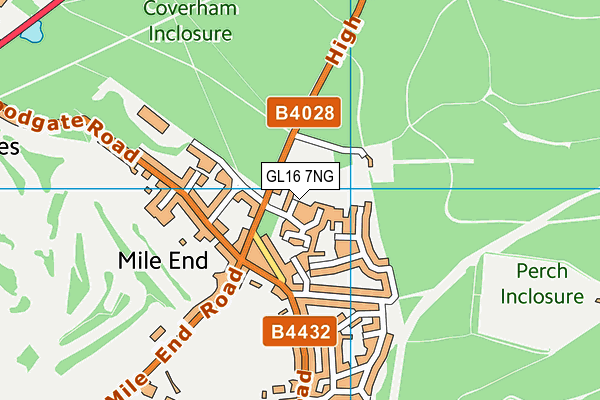 GL16 7NG map - OS VectorMap District (Ordnance Survey)