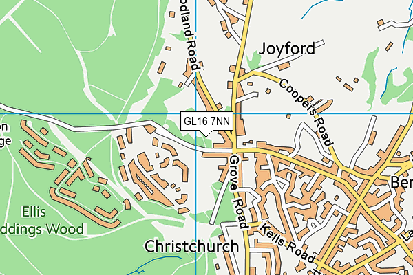 GL16 7NN map - OS VectorMap District (Ordnance Survey)