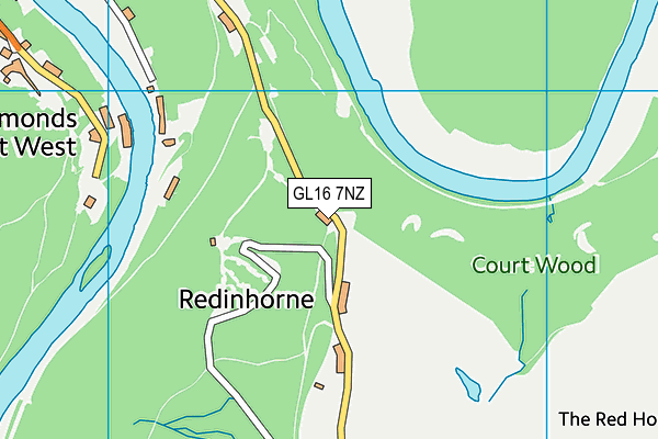 GL16 7NZ map - OS VectorMap District (Ordnance Survey)