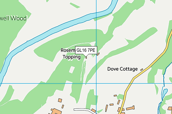 GL16 7PE map - OS VectorMap District (Ordnance Survey)