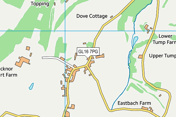 English Bicknor Church of England Primary School map (GL16 7PG) - OS VectorMap District (Ordnance Survey)
