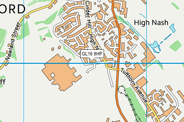 GL16 8HP map - OS VectorMap District (Ordnance Survey)