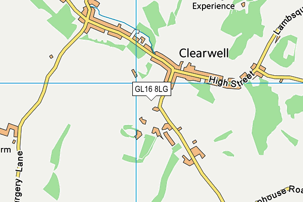 Clearwell Church of England Primary School map (GL16 8LG) - OS VectorMap District (Ordnance Survey)