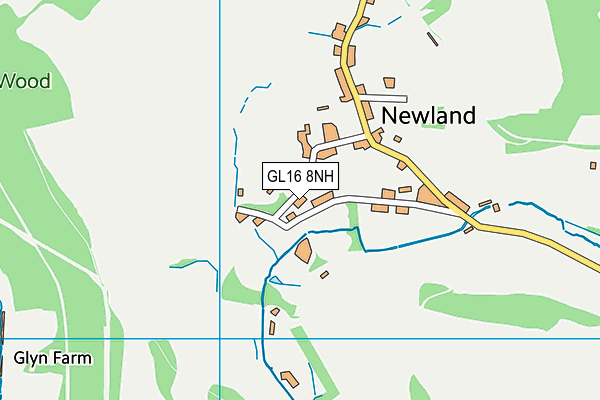 GL16 8NH map - OS VectorMap District (Ordnance Survey)