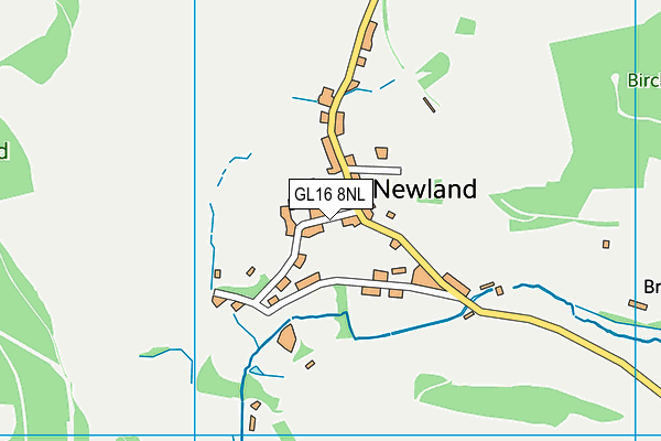GL16 8NL map - OS VectorMap District (Ordnance Survey)