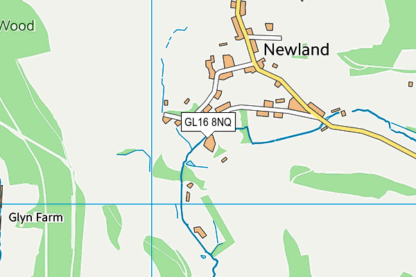 GL16 8NQ map - OS VectorMap District (Ordnance Survey)