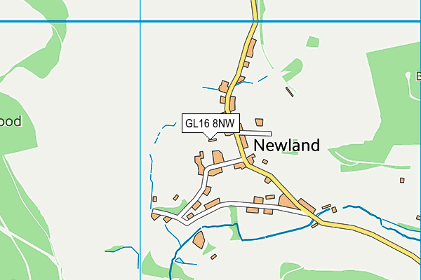 GL16 8NW map - OS VectorMap District (Ordnance Survey)