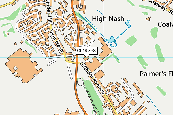 GL16 8PS map - OS VectorMap District (Ordnance Survey)