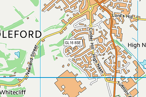 GL16 8SE map - OS VectorMap District (Ordnance Survey)