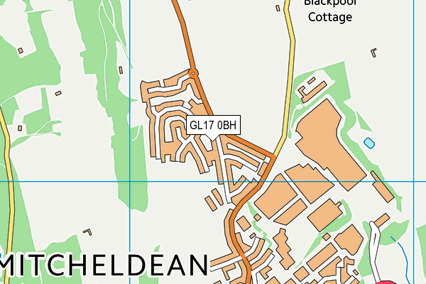 GL17 0BH map - OS VectorMap District (Ordnance Survey)