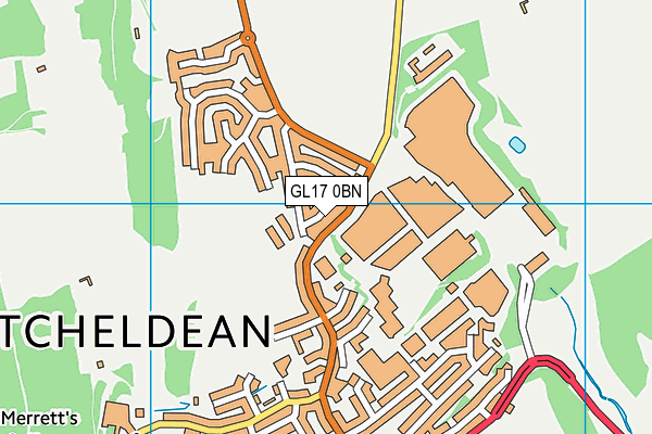 GL17 0BN map - OS VectorMap District (Ordnance Survey)