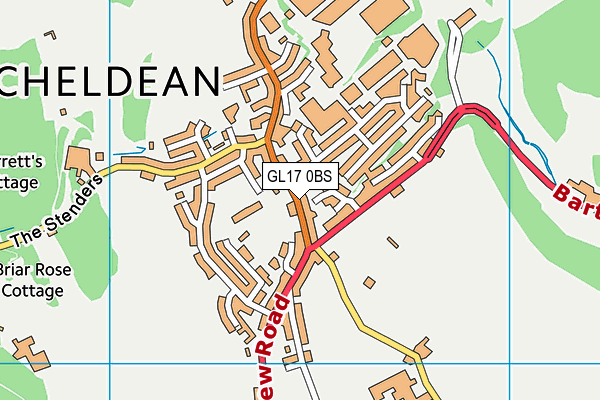 Mitcheldean Endowed Primary School map (GL17 0BS) - OS VectorMap District (Ordnance Survey)