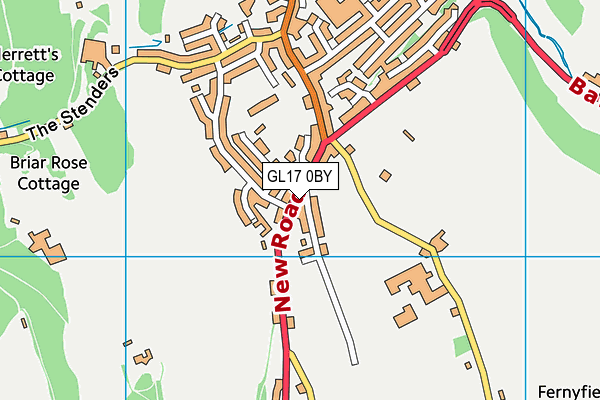 GL17 0BY map - OS VectorMap District (Ordnance Survey)