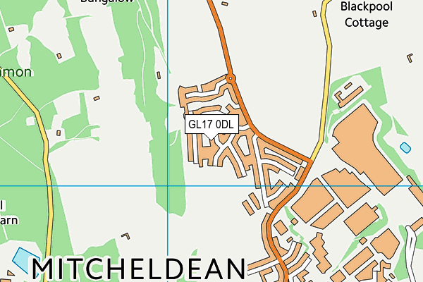 GL17 0DL map - OS VectorMap District (Ordnance Survey)