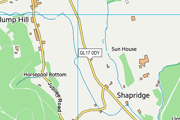 GL17 0DY map - OS VectorMap District (Ordnance Survey)