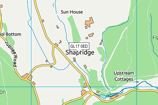 GL17 0ED map - OS VectorMap District (Ordnance Survey)