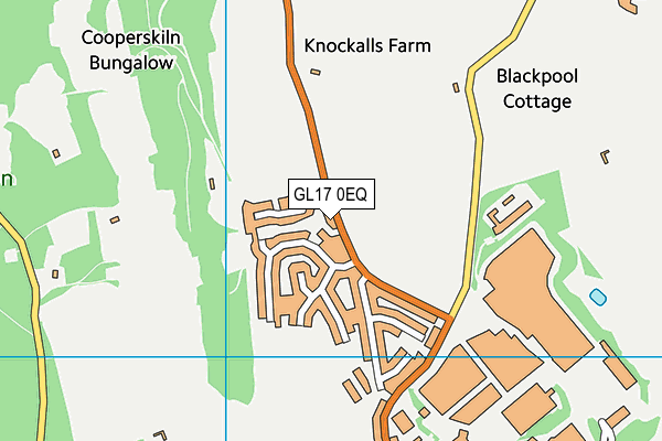 GL17 0EQ map - OS VectorMap District (Ordnance Survey)