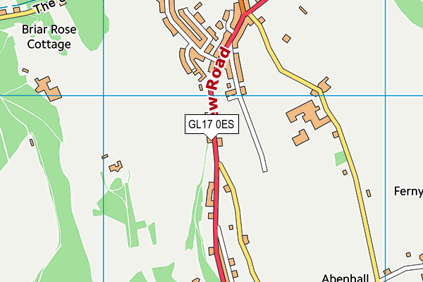 GL17 0ES map - OS VectorMap District (Ordnance Survey)