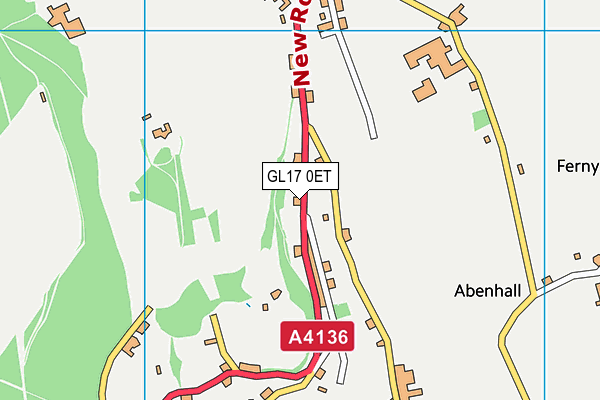 GL17 0ET map - OS VectorMap District (Ordnance Survey)