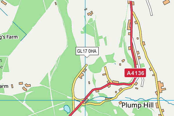 GL17 0HA map - OS VectorMap District (Ordnance Survey)