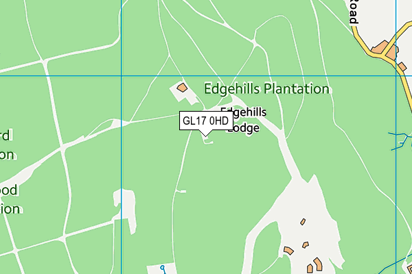 GL17 0HD map - OS VectorMap District (Ordnance Survey)