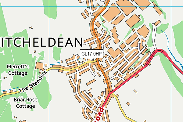 GL17 0HP map - OS VectorMap District (Ordnance Survey)