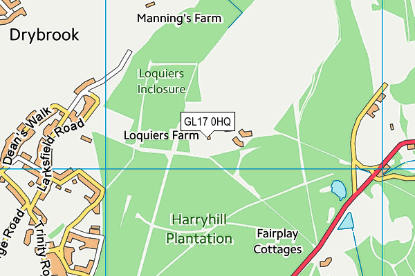 GL17 0HQ map - OS VectorMap District (Ordnance Survey)