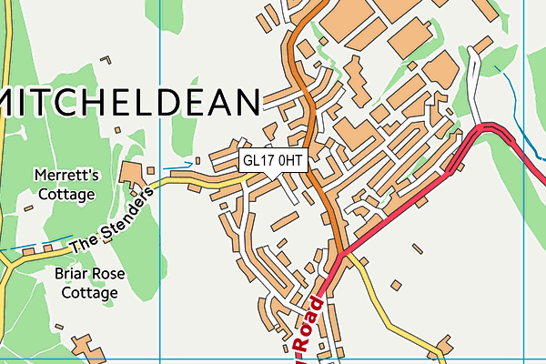 GL17 0HT map - OS VectorMap District (Ordnance Survey)