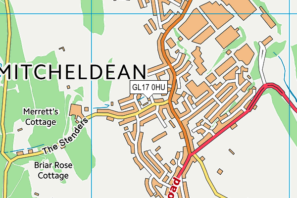 GL17 0HU map - OS VectorMap District (Ordnance Survey)