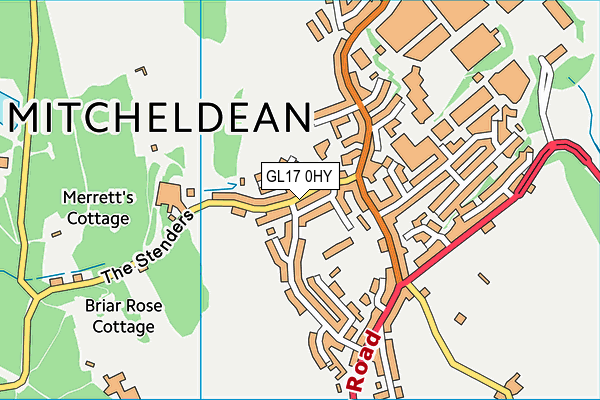 GL17 0HY map - OS VectorMap District (Ordnance Survey)