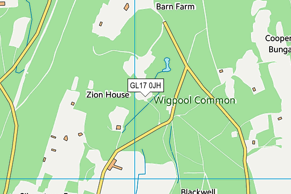 GL17 0JH map - OS VectorMap District (Ordnance Survey)