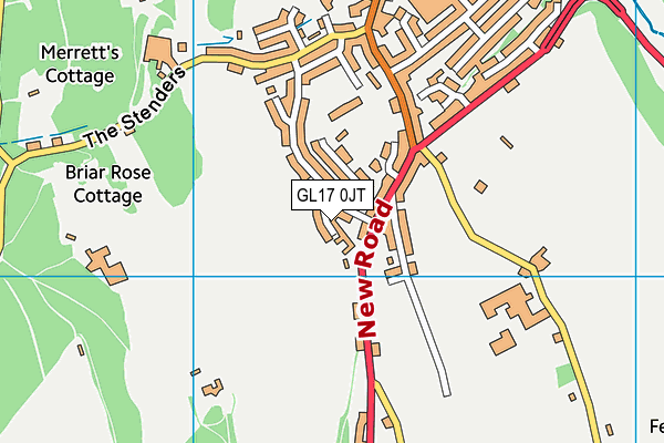 GL17 0JT map - OS VectorMap District (Ordnance Survey)