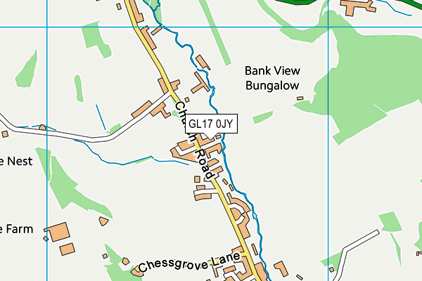 GL17 0JY map - OS VectorMap District (Ordnance Survey)