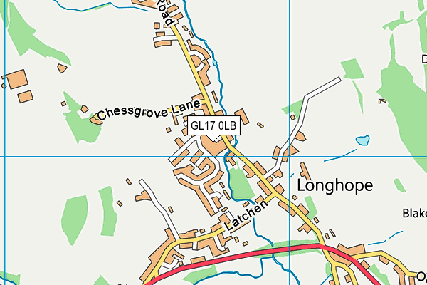 GL17 0LB map - OS VectorMap District (Ordnance Survey)