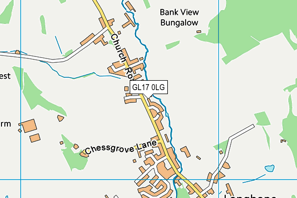 GL17 0LG map - OS VectorMap District (Ordnance Survey)