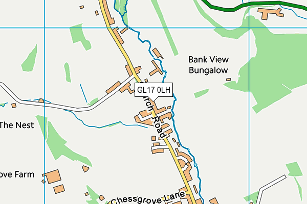 GL17 0LH map - OS VectorMap District (Ordnance Survey)