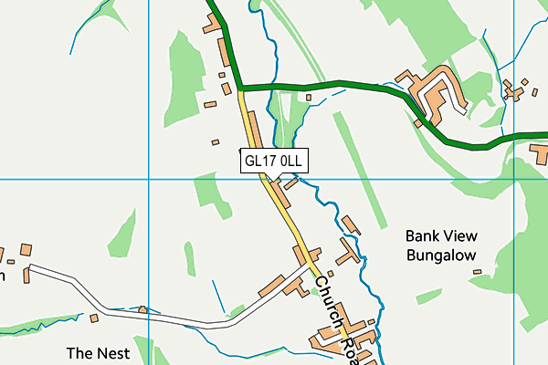 GL17 0LL map - OS VectorMap District (Ordnance Survey)