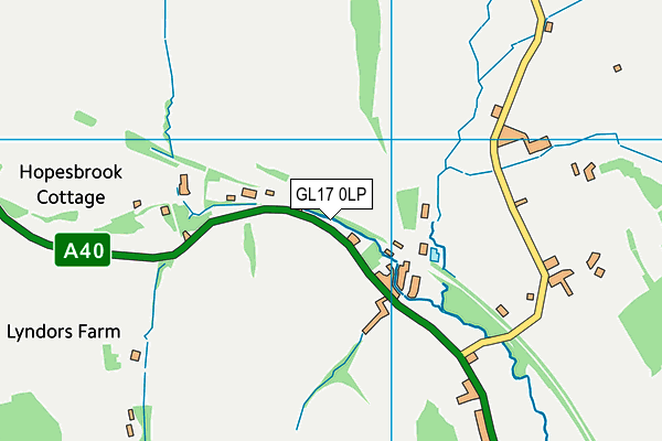 GL17 0LP map - OS VectorMap District (Ordnance Survey)