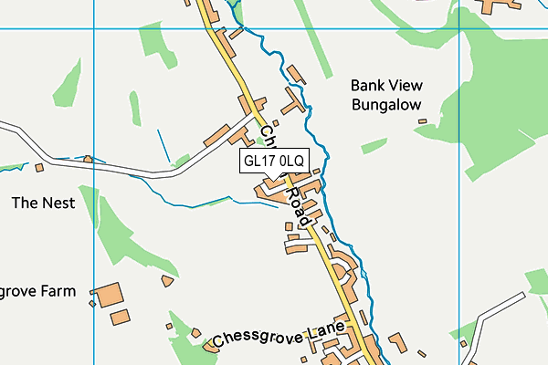 GL17 0LQ map - OS VectorMap District (Ordnance Survey)