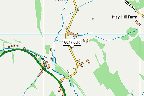 GL17 0LR map - OS VectorMap District (Ordnance Survey)