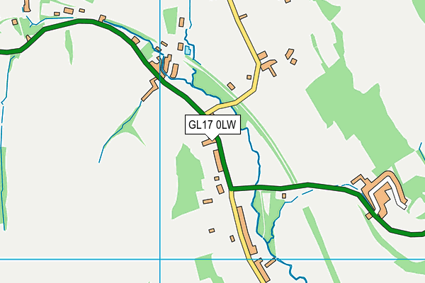 GL17 0LW map - OS VectorMap District (Ordnance Survey)