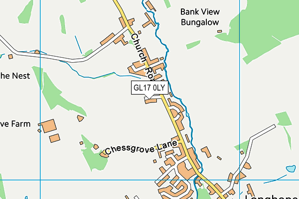 GL17 0LY map - OS VectorMap District (Ordnance Survey)