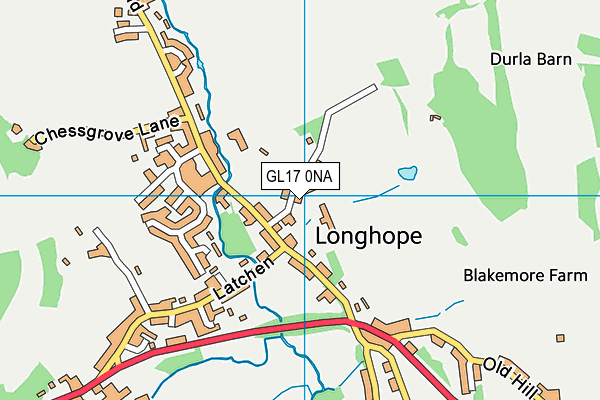 GL17 0NA map - OS VectorMap District (Ordnance Survey)