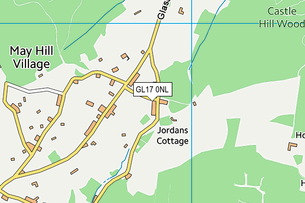 GL17 0NL map - OS VectorMap District (Ordnance Survey)