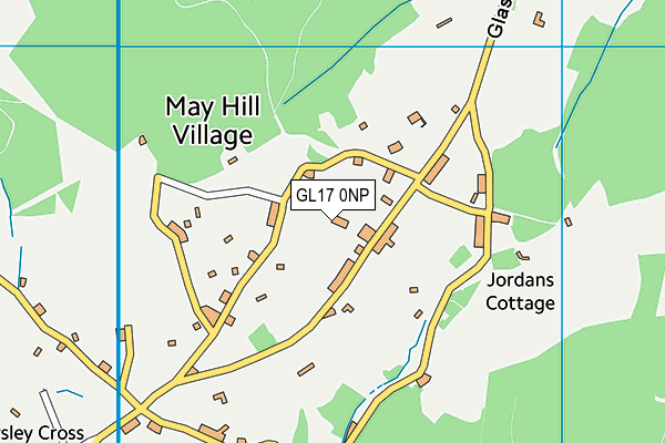 GL17 0NP map - OS VectorMap District (Ordnance Survey)