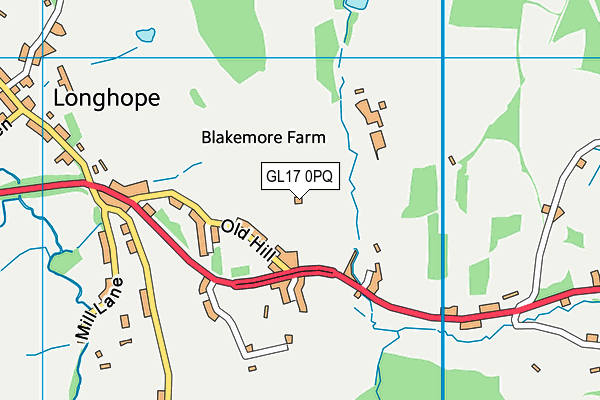 GL17 0PQ map - OS VectorMap District (Ordnance Survey)