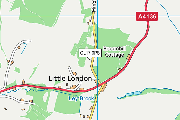 GL17 0PS map - OS VectorMap District (Ordnance Survey)