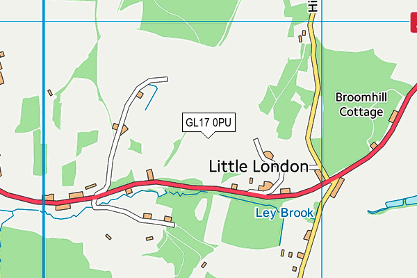 GL17 0PU map - OS VectorMap District (Ordnance Survey)