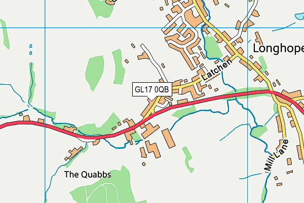 GL17 0QB map - OS VectorMap District (Ordnance Survey)